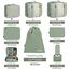 BAGAIL 8 Teilige Packwürfel, Kleidertaschen, Packing Cubes, Verpackungswürfel, Packtaschen Set für Urlaub und Reisen, Kofferorganizer Reise Würfel, Ordnungssystem für Koffer