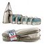 SEESCHWALBE Packing Cubes Compression | Packwürfel kompression als ultraleichte Rucksack Organizer oder Koffer Organizer | Ideale Packtaschen für dein Reise- und Camping Zubehör (6-teilig, beige)