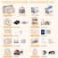 12-Teilige Koffer Organizer, Packing Cubes, Koffer Organizer Set, Kofferorganizer Wasserdichte, Packwürfel, mit Packtaschen, Kleidertaschen, Kosmetiktasche, Schuhbeutel, Organizer Koffer (Beige)