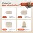 TRAVEL DUDE Packwürfel Set mit Kompression aus recycelten Plastikflaschen, Leichte Packing Cubes, Packtaschen Set für Rucksack und als Koffer Organizer, Zubehör (Sand Beige, 4-teiliges Set)