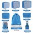 BAGAIL 8 Teilige Packwürfel, Kleidertaschen, Packing Cubes, Verpackungswürfel, Packtaschen Set für Urlaub und Reisen, Kofferorganizer Reise Würfel, Ordnungssystem für Koffer