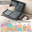 GIBOHOM Koffer Organizer Set, 15 Stück Packing Cubes, Wasserdichte Kleidertaschen für Urlaub und Reisen, Travel Organizer, Reiseorganizer Mit Packtaschen Transparentem, Grau