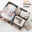MOFELON Koffer Organizer Set, 10 Stück Packing Cubes, Kofferorganizer Packtaschen Set, Travel Packwürfel mit Kleidertaschen Schuhbeutel, Reise Gadgets-Beige