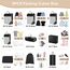 Kixolo 9-teiliges Packing Cubes Compression Set, Koffer Organizer, Packwürfel, Wasserdicht, für Handgepäck, Koffer und Rucksack (Schwarz)