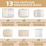 Gemtte Koffer Organizer Set 13-teilig, Wasserdicht Packing Cubes, Multifunktionale Travel Packwürfel, Kofferorganizer Packtaschen für Koffer, Reise Organizer Set Mit Kleidertaschen (Beige)