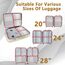 Packing Cubes 12-teilig – Large Suitcase Organizer – Koffer Organizer & Packtaschen für Koffer – in verschiedenen Größen & Farben (12, Knalliges Pink)