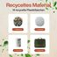 TRAVEL DUDE Packwürfel Set mit Kompression aus recycelten Plastikflaschen, Leichte Packing Cubes, Packtaschen Set für Rucksack und als Koffer Organizer, Zubehör (Wald Grün, 7-teiliges Set)