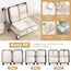 Gemtte Koffer Organizer Set 13-teilig, Wasserdicht Packing Cubes, Multifunktionale Travel Packwürfel, Kofferorganizer Packtaschen für Koffer, Reise Organizer Set Mit Kleidertaschen (Beige)