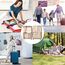 Koffer Organizer Set,10 Stück Packing Cubes, Packwürfel, Reise Gadgets, Kleidertaschen, Schuhbeutel und Kosmetik-Organizer für Koffer und Reise Gadgets (Beige)