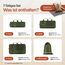 TRAVEL DUDE Packwürfel Set mit Kompression aus recycelten Plastikflaschen, Leichte Packing Cubes, Packtaschen Set für Rucksack und als Koffer Organizer, Zubehör (Wald Grün, 7-teiliges Set)