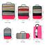 Eono by Amazon - Komprimierbaren Packwürfeln zur Organisation Ihres Reisegepäcks, Compression Packing Cube, Packtaschen Set & Gepäck Organizer für Rucksack & Koffer, Fuchsia, 6-teilig