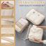 Gemtte Koffer Organizer Set 13-teilig, Wasserdicht Packing Cubes, Multifunktionale Travel Packwürfel, Kofferorganizer Packtaschen für Koffer, Reise Organizer Set Mit Kleidertaschen (Beige)