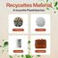 TRAVEL DUDE Packwürfel Set mit Kompression aus recycelten Plastikflaschen, Leichte Packing Cubes, Packtaschen Set für Rucksack und als Koffer Organizer, Zubehör (Burnt Orange, 4-teiliges Set)