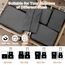 Kixolo 9-teiliges Packing Cubes Compression Set, Koffer Organizer, Packwürfel, Wasserdicht, für Handgepäck, Koffer und Rucksack (Schwarz)