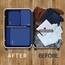 Eono by Amazon - Komprimierbaren Packwürfeln zur Organisation Ihres Reisegepäcks, Compression Packing Cube, Packtaschen Set & Gepäck Organizer für Rucksack & Koffer, Navy, 3-teilig
