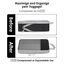 NMNGB 6 Stück Kompression Packwürfel für Koffer Essential Tasche mit Mesh Erweiterbar Reise Organizer Reißverschluss Multifunktions Organizer Schwarz