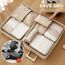 Gemtte Koffer Organizer Set 13-teilig, Wasserdicht Packing Cubes, Multifunktionale Travel Packwürfel, Kofferorganizer Packtaschen für Koffer, Reise Organizer Set Mit Kleidertaschen (Beige)