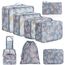 BAGAIL 8 Teilige Packwürfel, Kleidertaschen, Packing Cubes, Verpackungswürfel, Packtaschen Set für Urlaub und Reisen, Kofferorganizer Reise Würfel, Ordnungssystem für Koffer