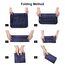 OSDUE Koffer Organizer Set 8-teilig, Packing Cubes, Wasserdichte Reise Kleidertaschen, Packtaschen für koffer, Verpackungswürfel mit Schuhbeutel, USB Kabel Tasche (Navy Blau)