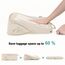 ECOHUB 5 Teilige Kompression Koffer Organizer Set für Rucksack Compression Packing Cubes Packwürfel Kofferorganizer Packtaschen Kleidertaschen für Koffer Reiseorganizer(Beige)