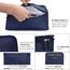 Vicloon Koffer Organizer, 8-in-1-Set Gepäck Organizer, wasserdichte Reise Kleidertaschen umfassen 2 Schuhbeutel, 3 Packwürfel und 3 Aufbewahrungsbeutel, für Kleidung Schuhe Kosmetik - Dunkelblau