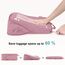 ECOHUB 5 Teilige Kompression Koffer Organizer Set für Rucksack Compression Packing Cubes Packwürfel Kofferorganizer Packtaschen Kleidertaschen für Koffer Reiseorganizer(Rosa)