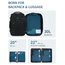ECOHUB 4-Teilige Kompression Koffer Organizer, Packing Cubes mit Tag, Recycelten Packwürfel Set für Rucksack & Koffer, Maschenverstärkung Packtaschen für Koffer, Reise Organizer, Patent Anhängig(Blau)