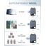 ECOHUB 4-Teilige Kompression Koffer Organizer, Packing Cubes mit Tag, Recycelten Packwürfel Set für Rucksack & Koffer, Maschenverstärkung Packtaschen für Koffer, Patent Anhängig(Dunkelblau)