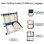 ECOHUB 5 Teilige Kompression Koffer Organizer Set für Rucksack Compression Packing Cubes Packwürfel Kofferorganizer Packtaschen Kleidertaschen für Koffer Reiseorganizer(Beige)