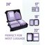 ECOHUB 5 Teilige Kompression Koffer Organizer Set für Rucksack Compression Packing Cubes Packwürfel Kofferorganizer Packtaschen Kleidertaschen für Koffer Reiseorganizer(Helles Violett)