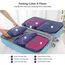 Vicloon Koffer Organizer, 8-in-1-Set Gepäck Organizer, wasserdichte Reise Kleidertaschen umfassen 2 Schuhbeutel, 3 Packwürfel und 3 Aufbewahrungsbeutel, für Kleidung Schuhe Kosmetik - Dunkelblau