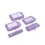 ECOHUB 5 Teilige Kompression Koffer Organizer Set für Rucksack Compression Packing Cubes Packwürfel Kofferorganizer Packtaschen Kleidertaschen für Koffer Reiseorganizer(Helles Violett)