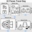 Dantolo 30 Stück Reise Kleidertaschen Organizer Aufbewahrungstasche Reisegepäck Reisetasche wasserdichte Beutel Reise Verpackungs für Kleidung Schuhe Unterwäsche Kosmetik Koffer