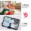 OSDUE Koffer Organizer Set 8-teilig, Packing Cubes, Wasserdichte Reise Kleidertaschen, Packtaschen für koffer, Verpackungswürfel mit Schuhbeutel, USB Kabel Tasche (Blauer See)