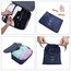 OSDUE Koffer Organizer Set 8-teilig, Packing Cubes, Wasserdichte Reise Kleidertaschen, Packtaschen für koffer, Verpackungswürfel mit Schuhbeutel, USB Kabel Tasche (Navy Blau)