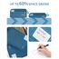 ECOHUB 4-Teilige Kompression Koffer Organizer, Packing Cubes mit Tag, Recycelten Packwürfel Set für Rucksack & Koffer, Maschenverstärkung Packtaschen für Koffer, Reise Organizer, Patent Anhängig(Blau)