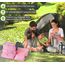 Vicloon Koffer Organizer, 8-in-1-Set Gepäck Organizer, Wasserdichte Reise Kleidertaschen umfassen 2 Schuhbeutel, 3 Packwürfel und 3 Aufbewahrungsbeutel, für Kleidung Schuhe Unterwäsche Kosmetik - Rosa