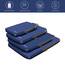 Eono by Amazon - Komprimierbaren Packwürfeln zur Organisation Ihres Reisegepäcks, Compression Packing Cube, Packtaschen Set & Gepäck Organizer für Rucksack & Koffer, Navy, 4-teilig