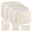 7-Teiliges Koffer Organizer Set - Packing Cubes für Kleidung, Ordnungssystem Mit Kosmetiktasche, Schuhbeutel, Travel Packtaschen (Beige)