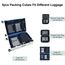 ECOHUB 5 Teilige Kompression Koffer Organizer Set für Rucksack Compression Packing Cubes Packwürfel Kofferorganizer Packtaschen Kleidertaschen für Koffer Reiseorganizer(Dunkelblau)