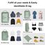 ECOHUB 5 Teilige Kompression Koffer Organizer Set für Rucksack Compression Packing Cubes Packwürfel Kofferorganizer Packtaschen Kleidertaschen für Koffer Reiseorganizer(Grün)