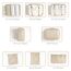 BillyBath Koffer Organizer set, Packing Cubes Kleidertaschen Schuhbeutel Reiseorganizer Packwürfel Kosmetik Travel Organizer Packtaschen für Koffer (8 teilig, Beige)