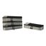 Amazon Basics Packwürfel Set für Koffer, Reise Organizer, Reißverschluss, 4 Teilig, Schmal, Grau