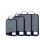ECOHUB 4-Teilige Kompression Koffer Organizer, Packing Cubes mit Tag, Recycelten Packwürfel Set für Rucksack & Koffer, Maschenverstärkung Packtaschen für Koffer, Patent Anhängig(Dunkelblau)