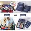 Vicloon Koffer Organizer, 8-in-1-Set Gepäck Organizer, wasserdichte Reise Kleidertaschen umfassen 2 Schuhbeutel, 3 Packwürfel und 3 Aufbewahrungsbeutel, für Kleidung Schuhe Kosmetik - Dunkelblau