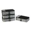 Amazon Essentials 4-teiliges Packwürfel-Reisezubehörset, Gepäckorganizer mit Doppelreißverschluss, Netzoberseite, Polyester, klein, grau (früher Amazon Basics)