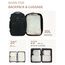 ECOHUB Packwürfel für Reisen, langlebig, Koffer-Organizer, Taschen, Set mit personalisiertem Etikett, verschiedene Größen, Reisezubehör, Reisezubehör für Gepäck, maschinenwaschbar, 4 Set/6 Stück