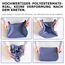 BillyBath Koffer Organizer set, Packing Cubes Kleidertaschen Schuhbeutel Reiseorganizer Packwürfel Kosmetik Travel Organizer Packtaschen für Koffer (8 teilig, Navy)