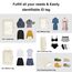 ECOHUB 5 Teilige Kompression Koffer Organizer Set für Rucksack Compression Packing Cubes Packwürfel Kofferorganizer Packtaschen Kleidertaschen für Koffer Reiseorganizer(Beige)