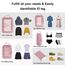 ECOHUB 5 Teilige Kompression Koffer Organizer Set für Rucksack Compression Packing Cubes Packwürfel Kofferorganizer Packtaschen Kleidertaschen für Koffer Reiseorganizer(Rosa)